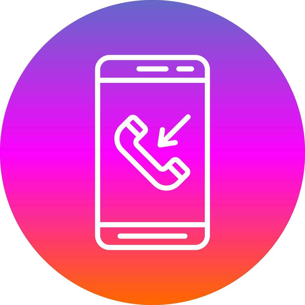 Incoming Call  Vector Icon Design