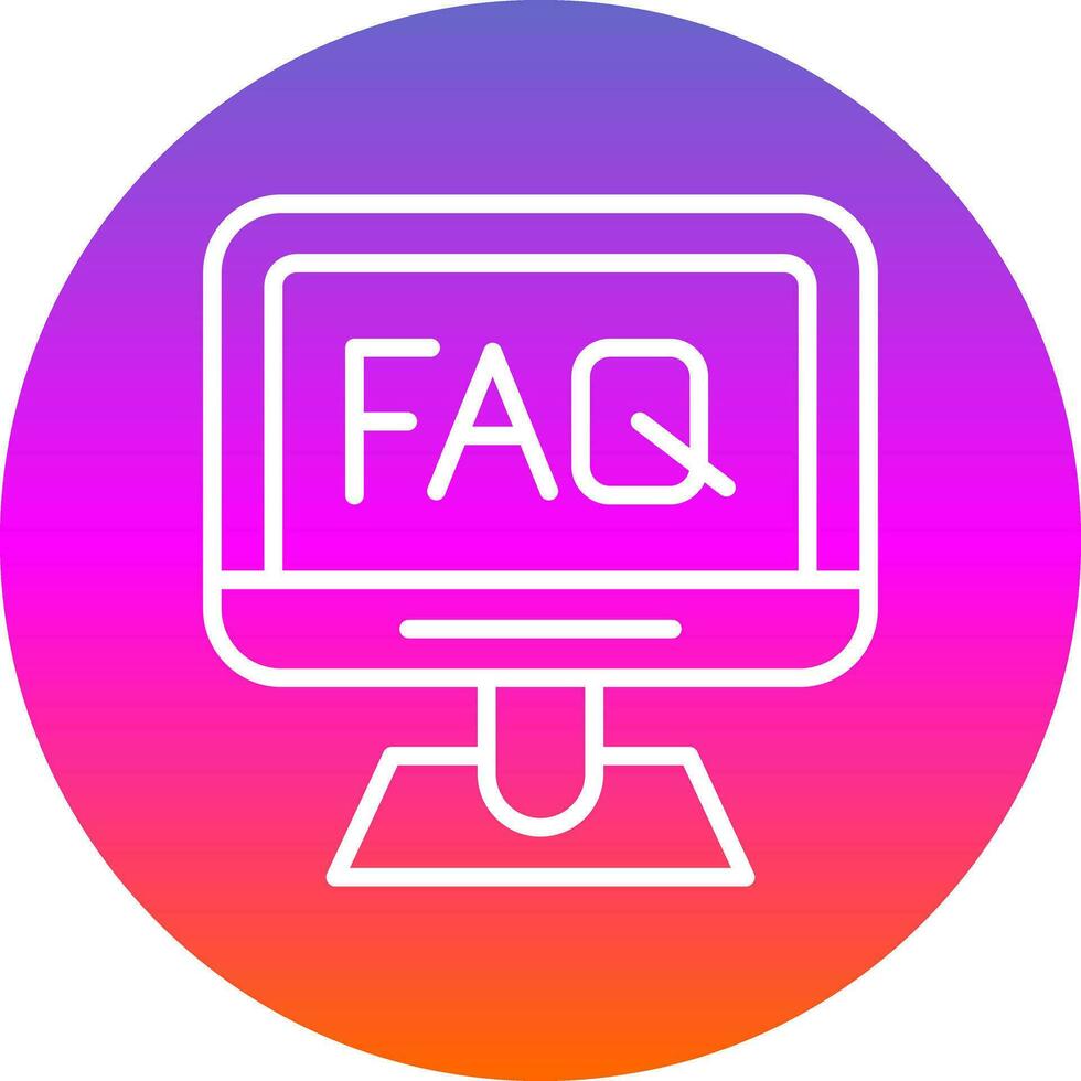 Faq  Vector Icon Design