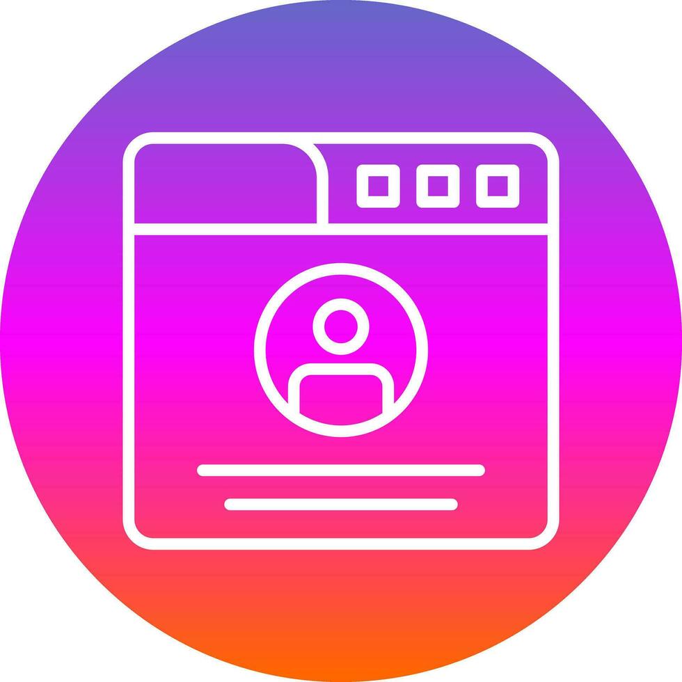 Profile  Vector Icon Design