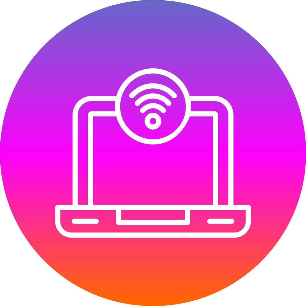 Wifi señal vector icono diseño