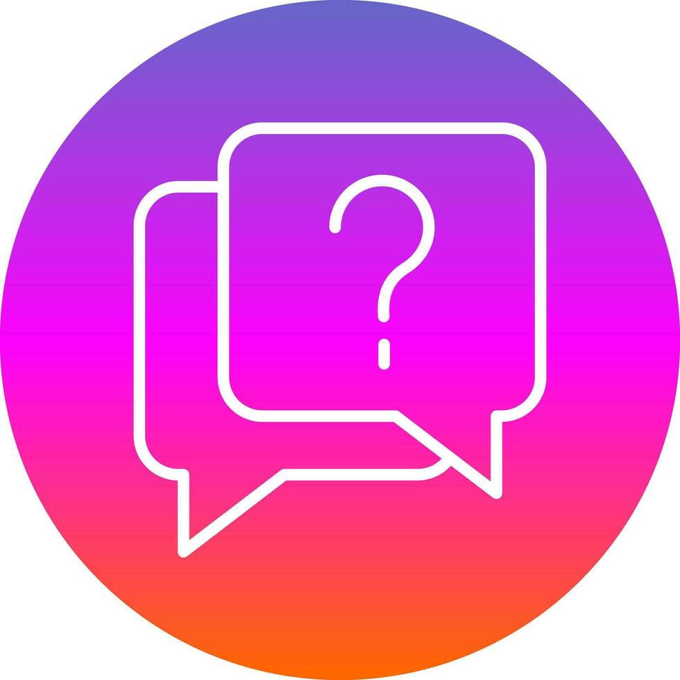 Question  Vector Icon Design