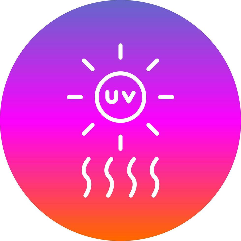 uv vector icono diseño