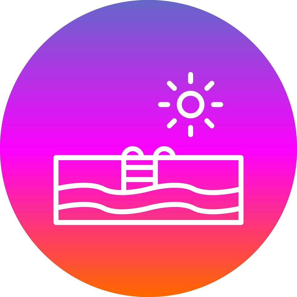 Swimming Pool  Vector Icon Design