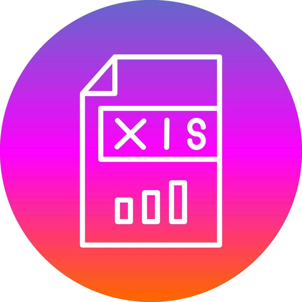 xls vector icono diseño