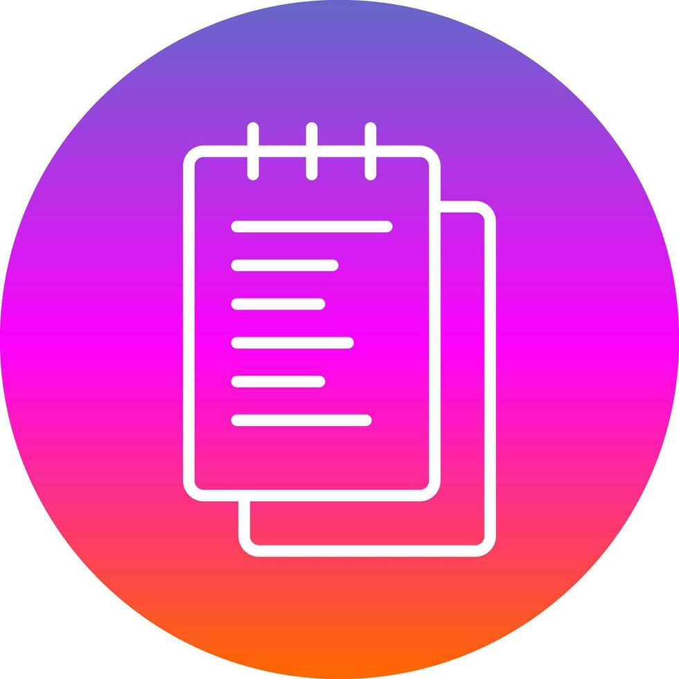 Notepad  Vector Icon Design