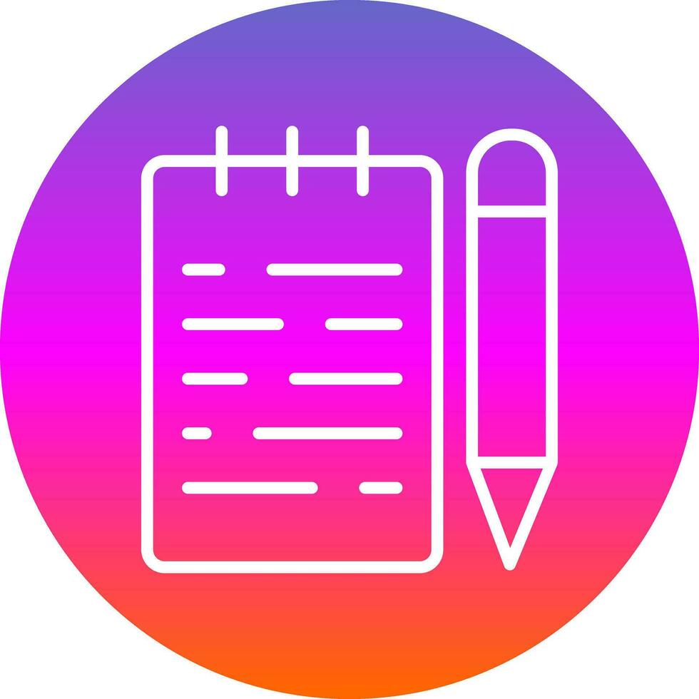 Notepad  Vector Icon Design