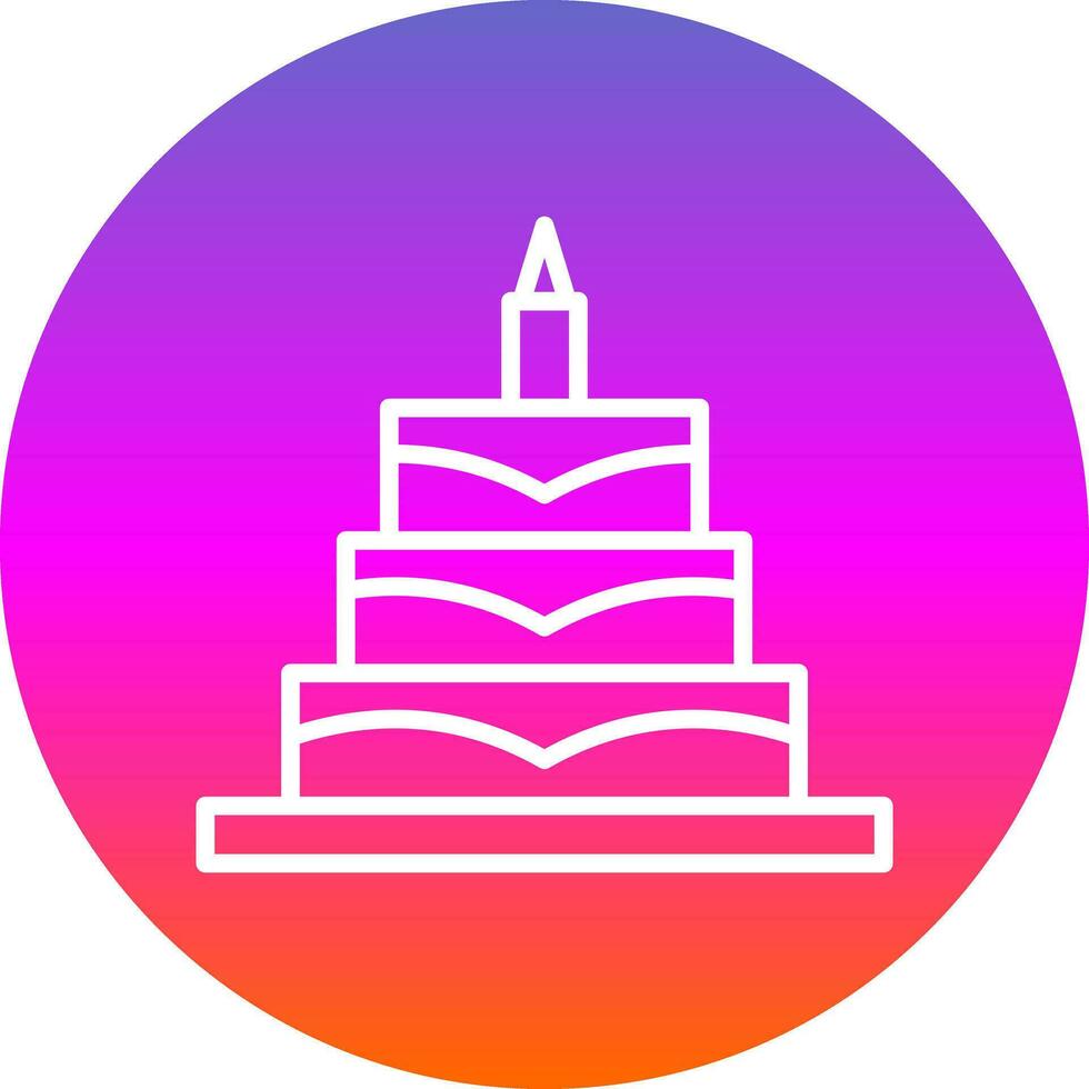 Birthday Cake  Vector Icon Design