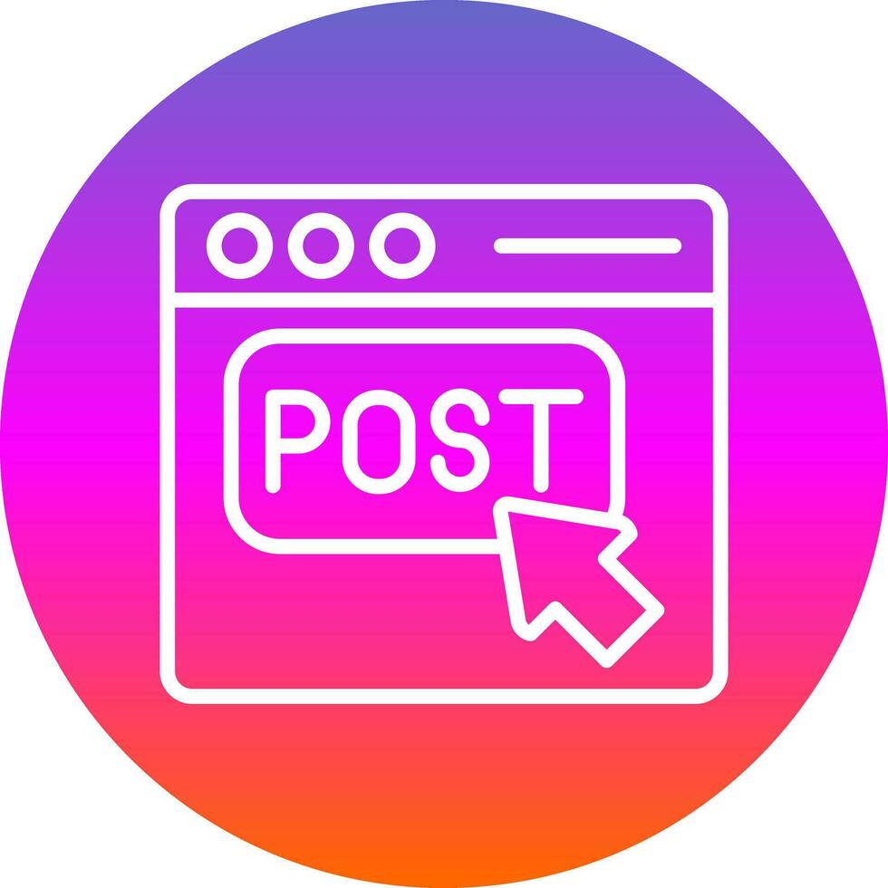 Post  Vector Icon Design