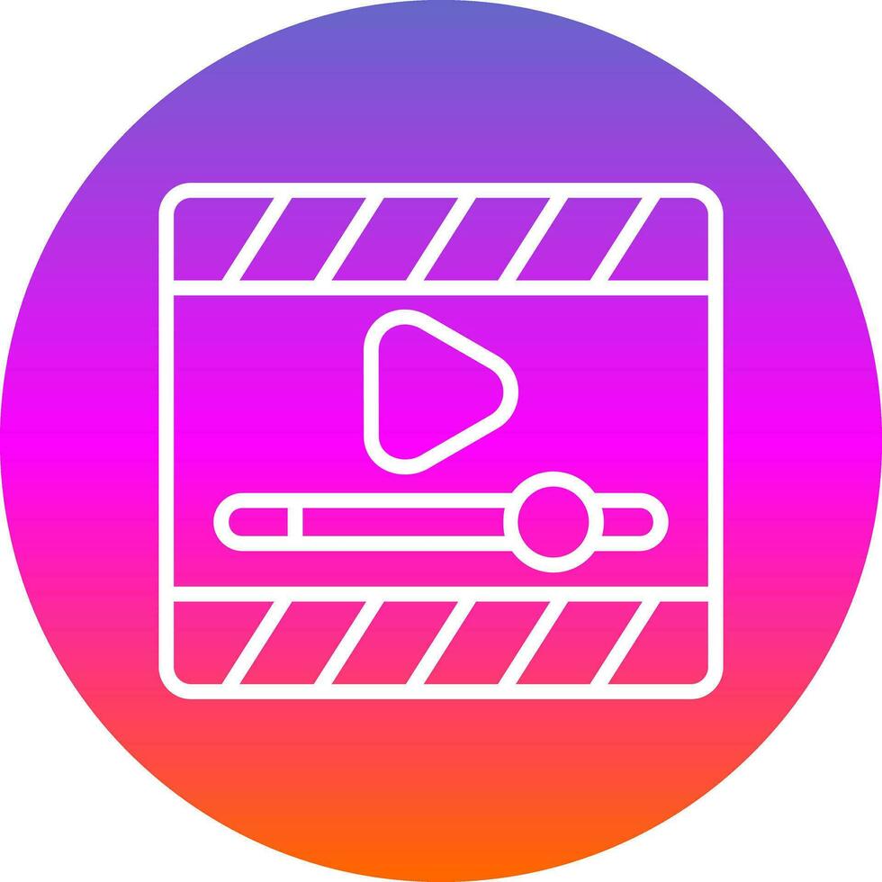 Video Player  Vector Icon Design