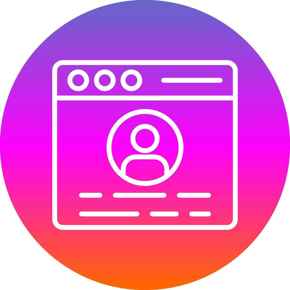 Profile  Vector Icon Design