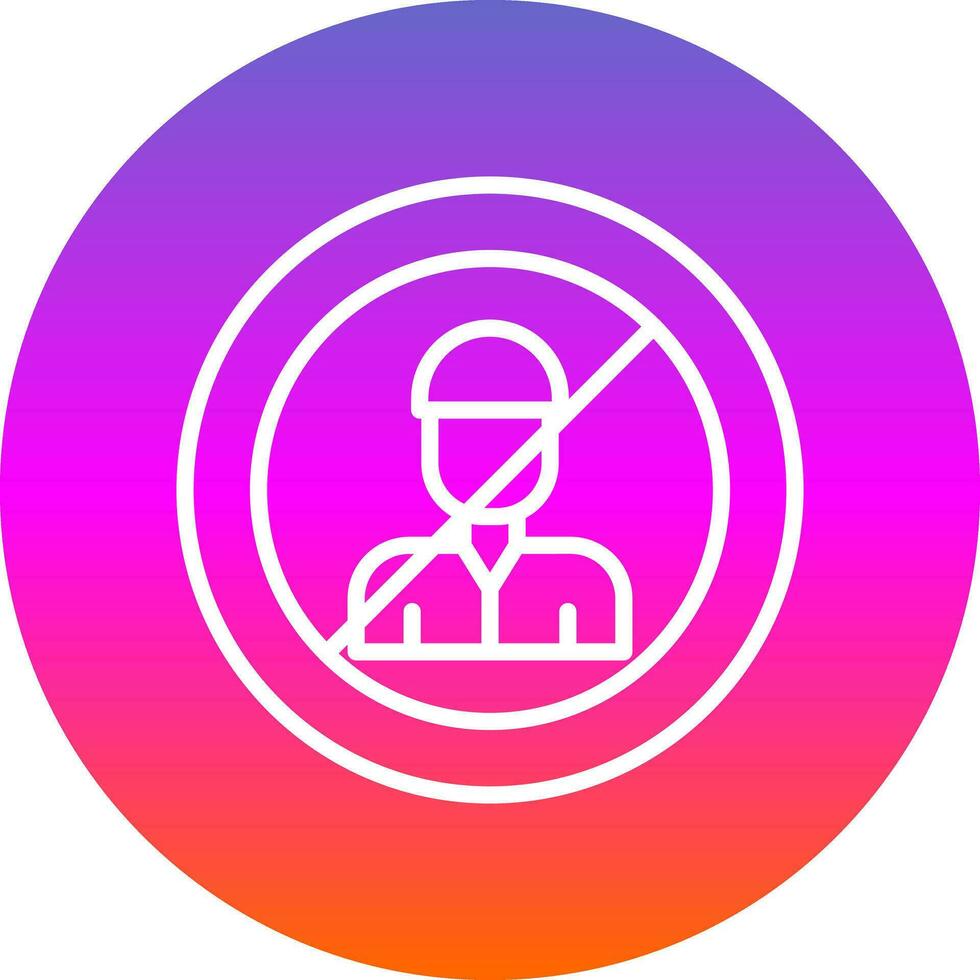 No Child Labor  Vector Icon Design