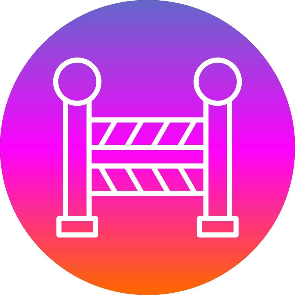 Road Barrier  Vector Icon Design