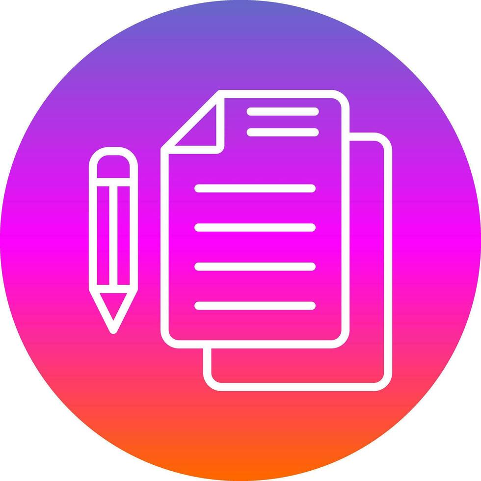 Contract Vector Icon Design