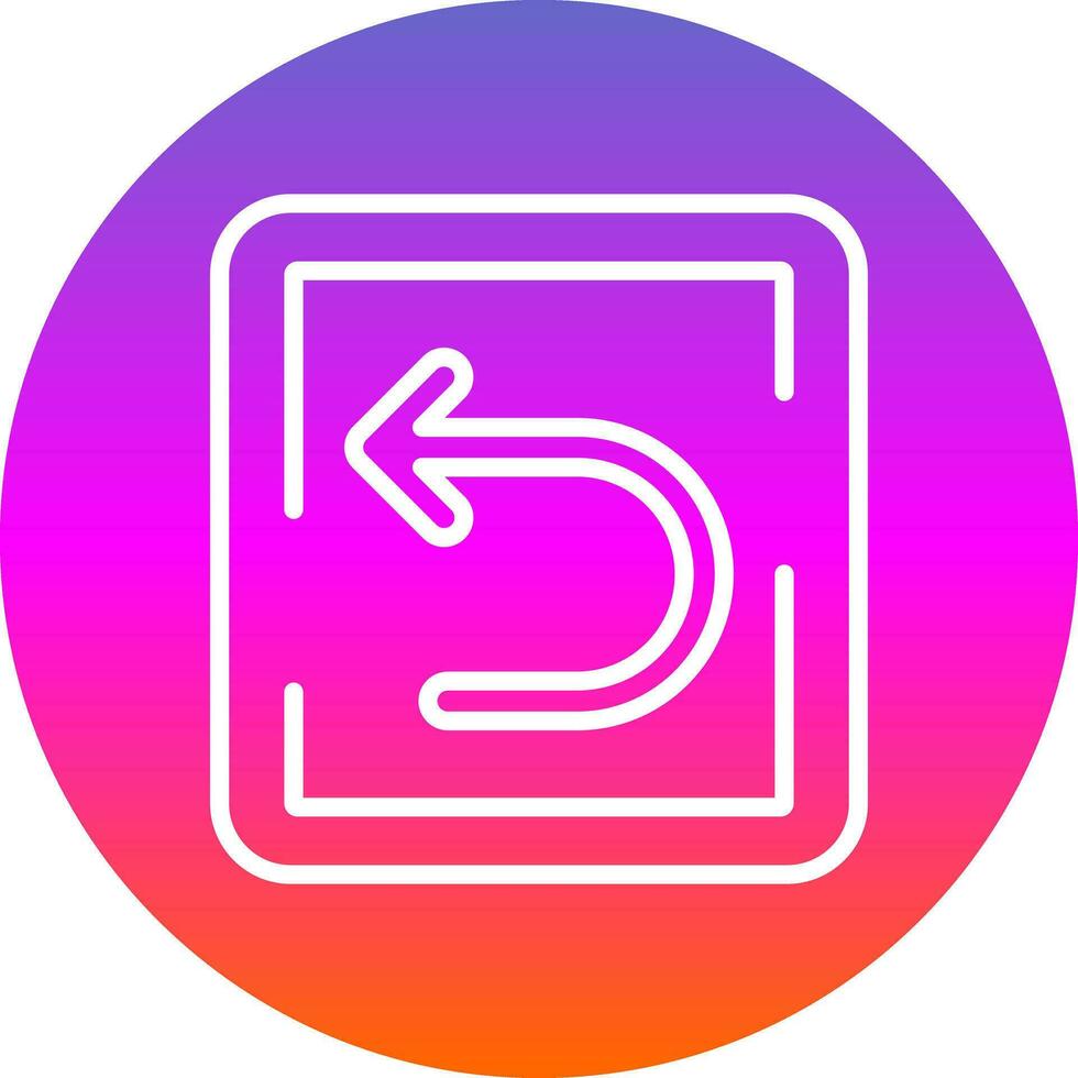 Back Arrow Vector Icon Design