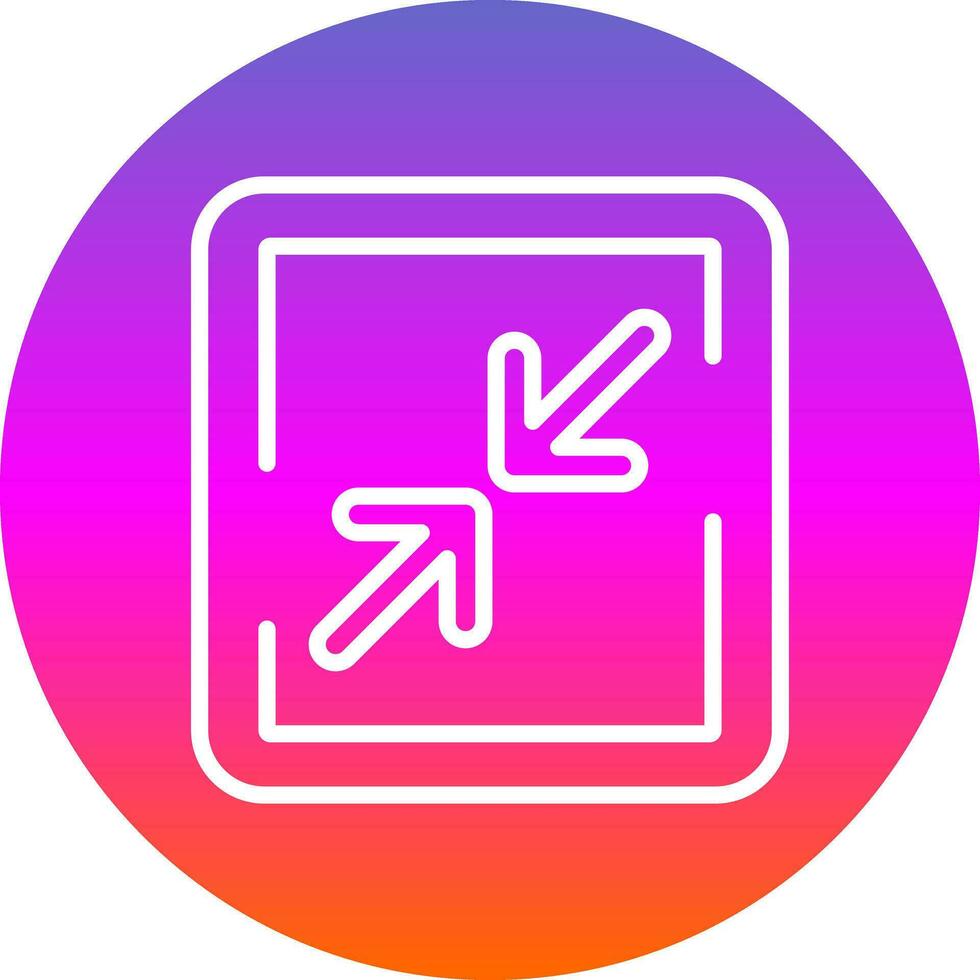 Minimize Sign Vector Icon Design