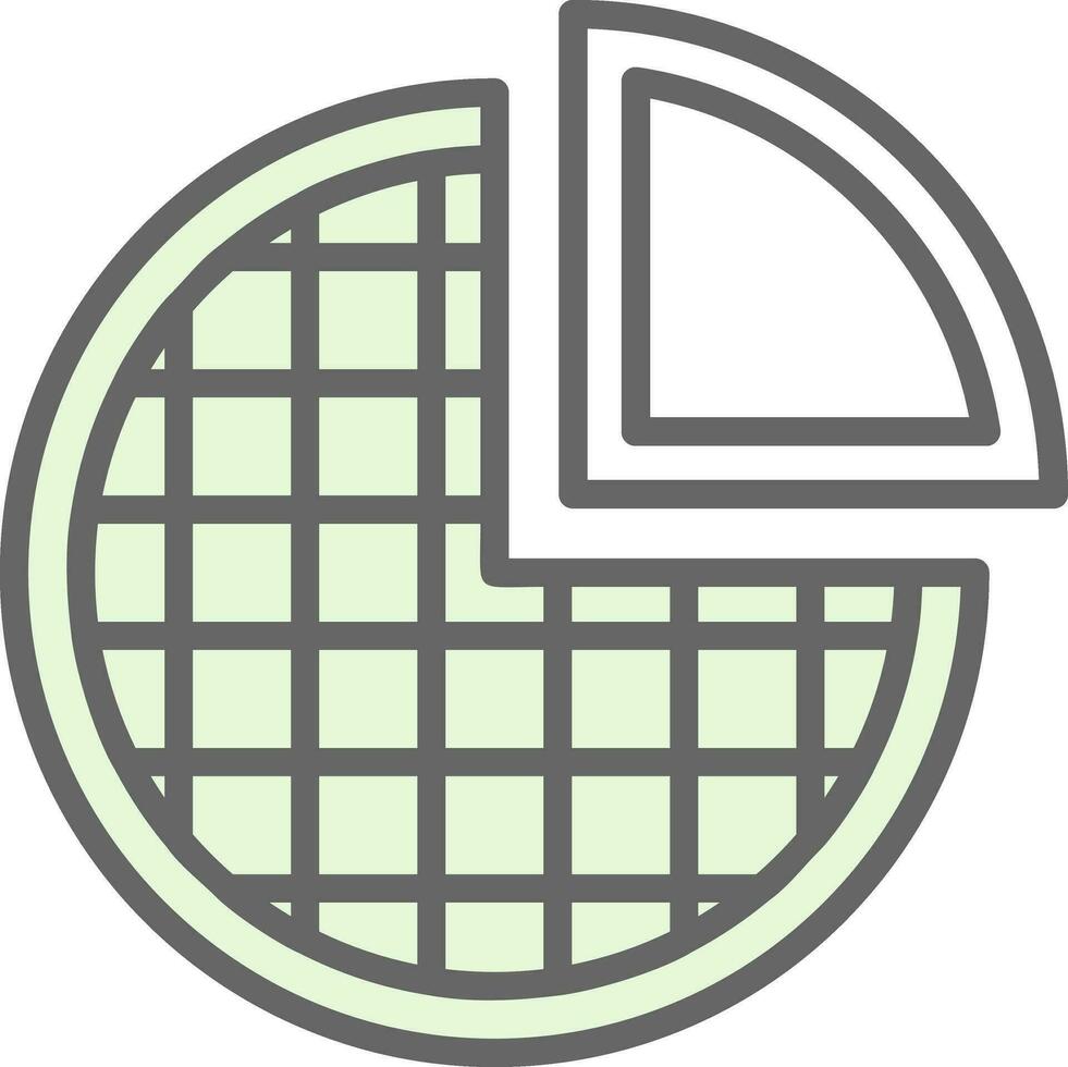 Pie Vector Icon Design