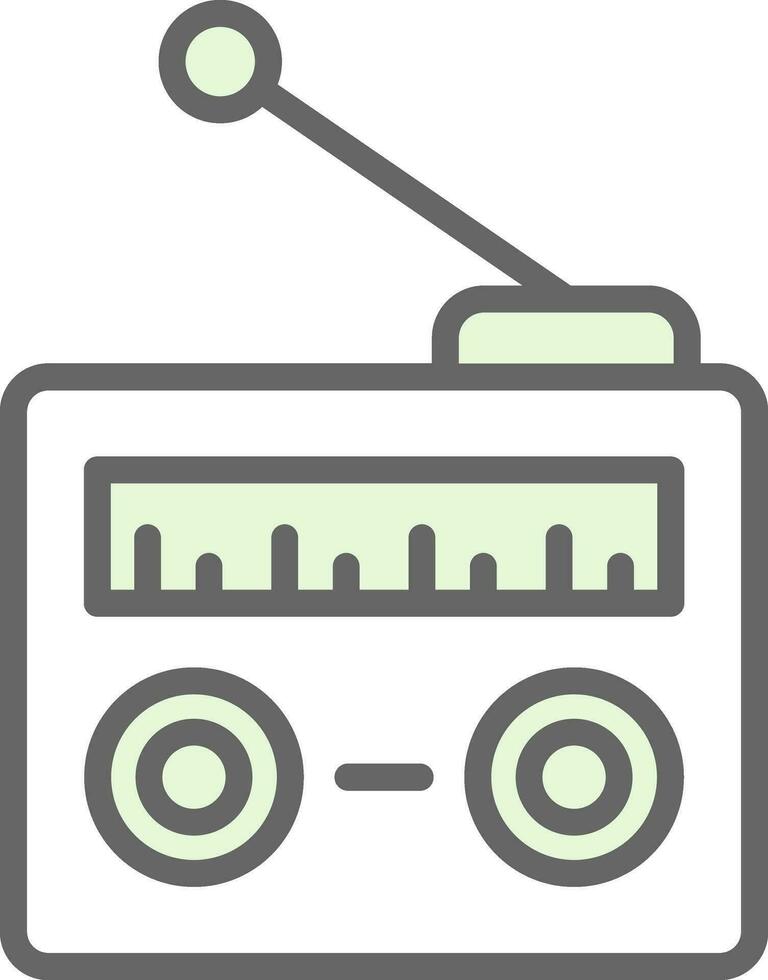 radio vector icono diseño