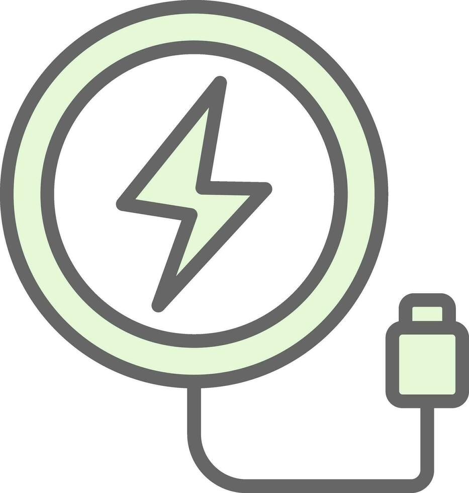 Wireless Charger  Vector Icon Design