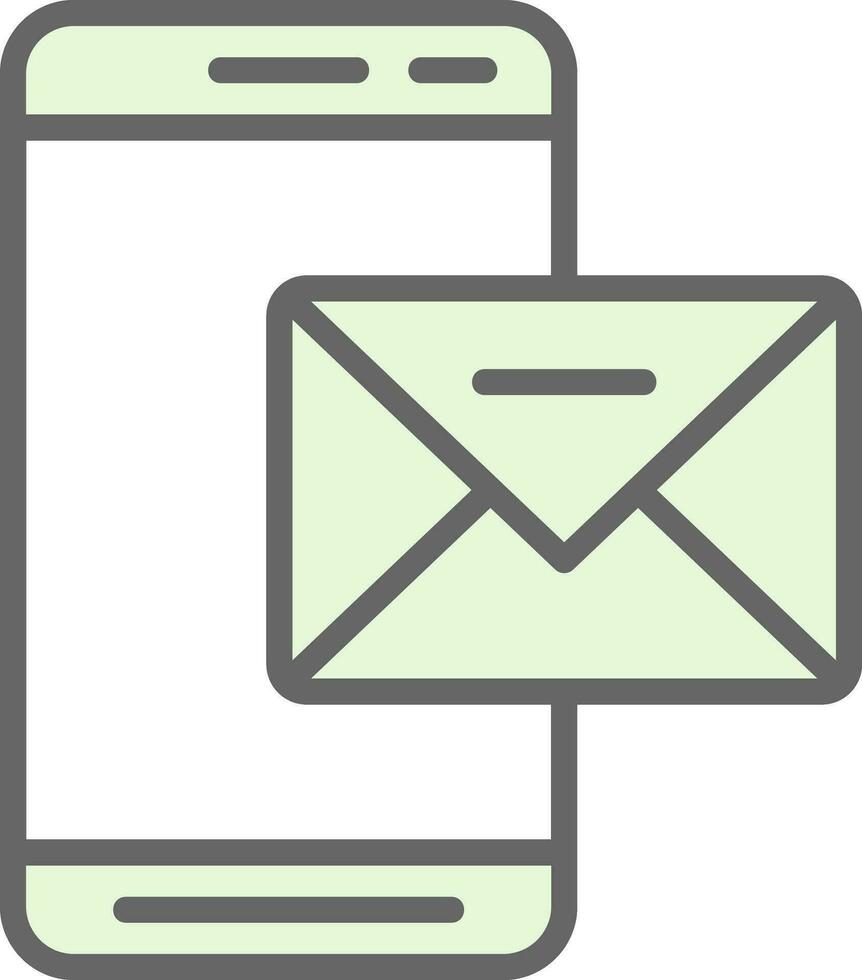 Mobile Mail  Vector Icon Design
