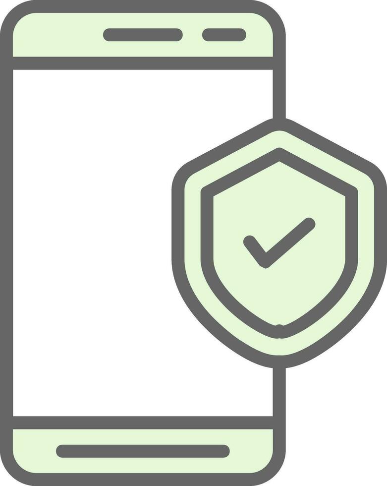 Mobile Security  Vector Icon Design