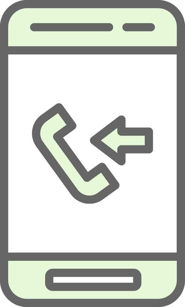 Incomming Call  Vector Icon Design