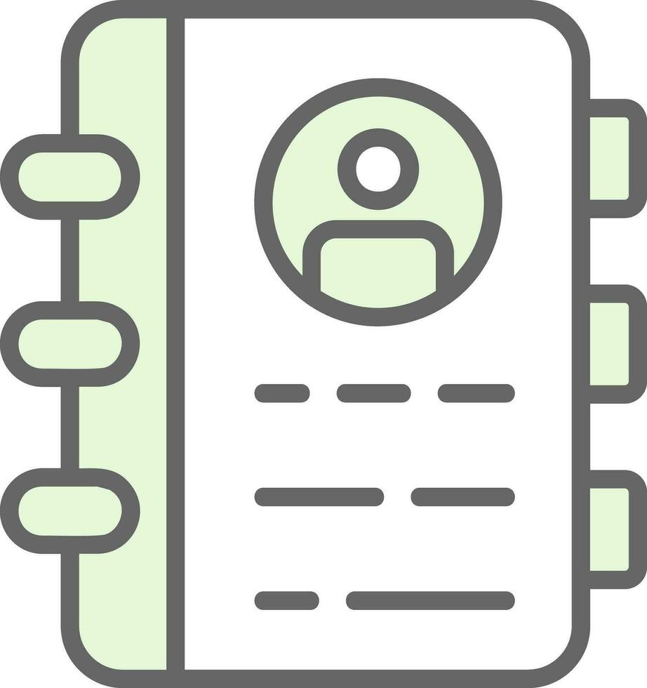 Contact Book  Vector Icon Design