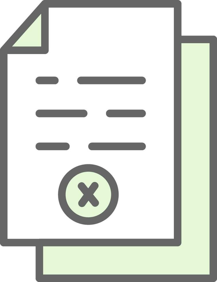 Rejected  Vector Icon Design