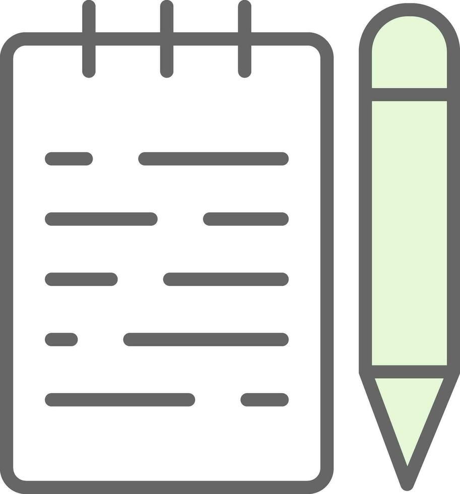 Notepad  Vector Icon Design