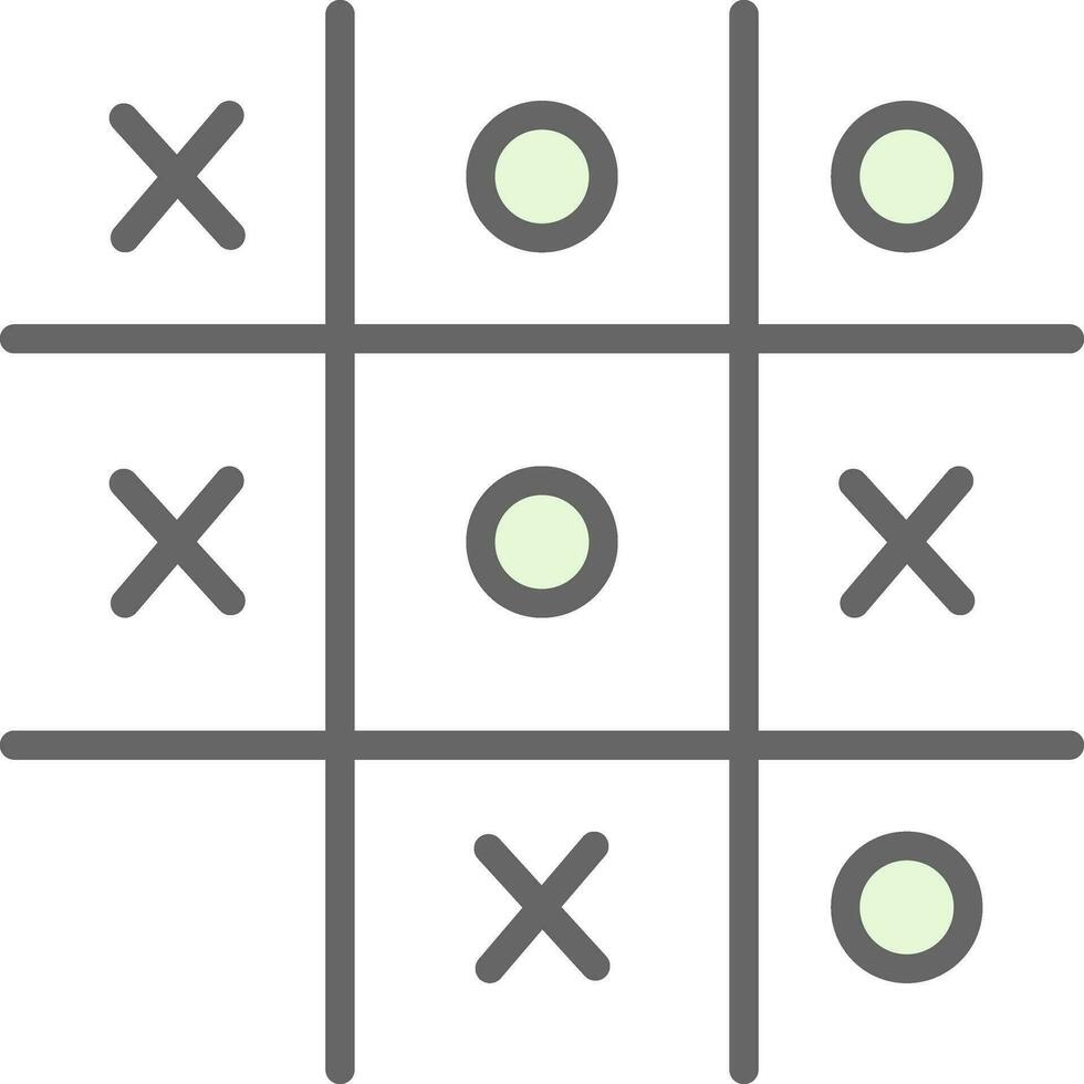 Tic Tac Toe  Vector Icon Design