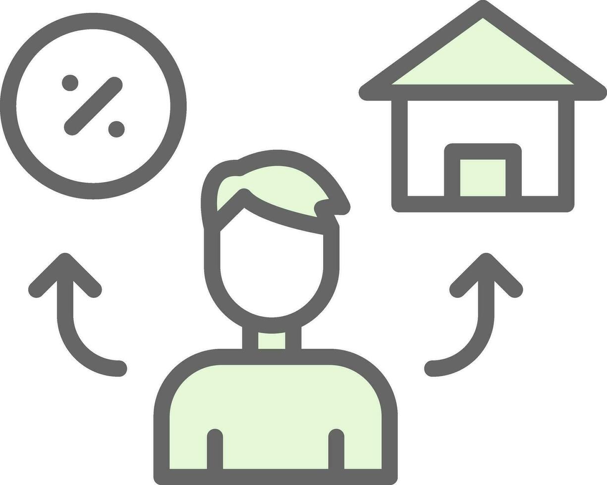 Mortgage Vector Icon Design