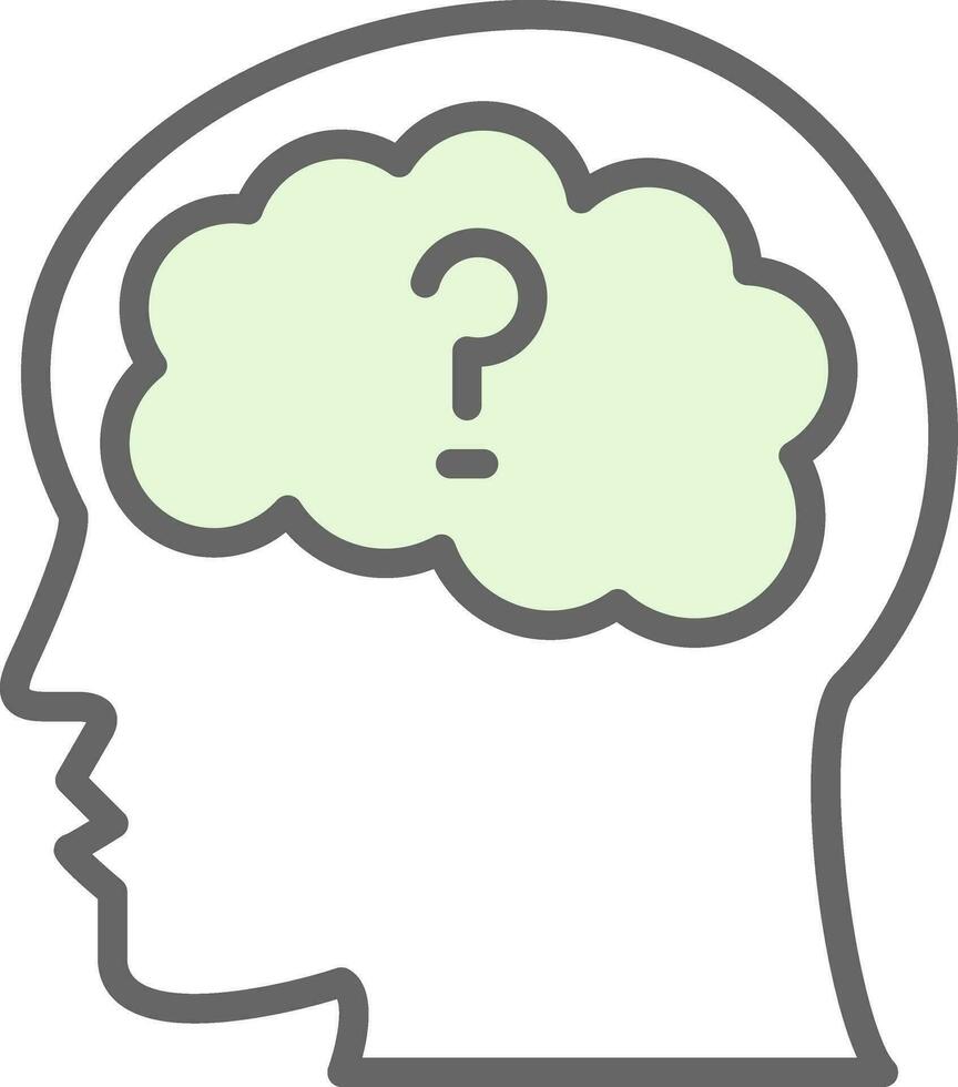 Mental Disorder Vector Icon Design