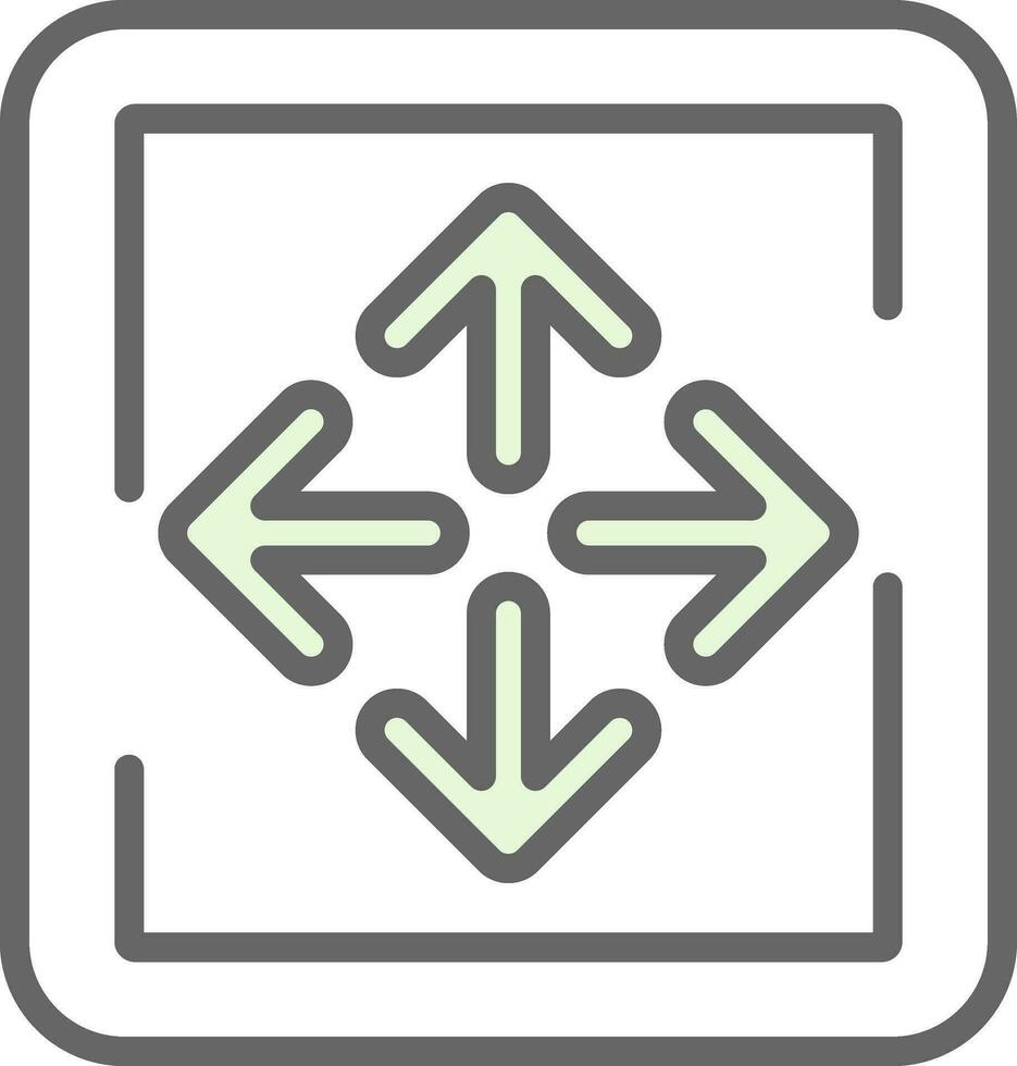 Expand Arrows Vector Icon Design