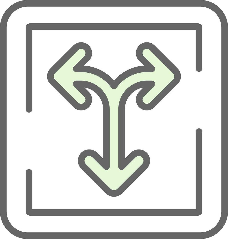 Merge Vector Icon Design