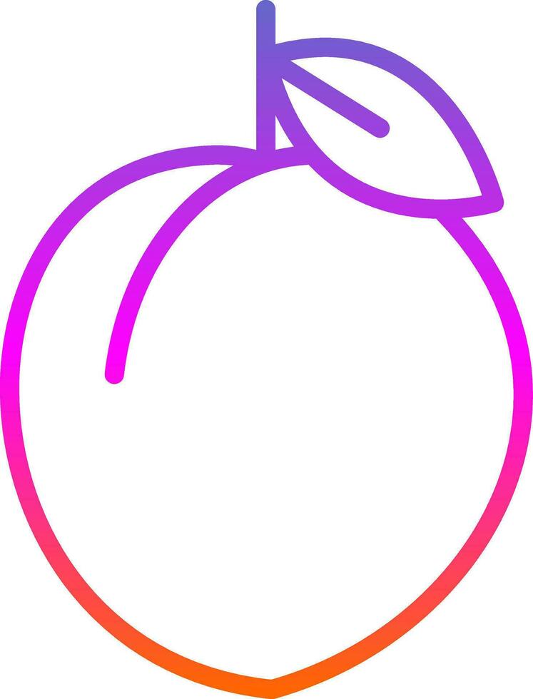 Peach Vector Icon Design