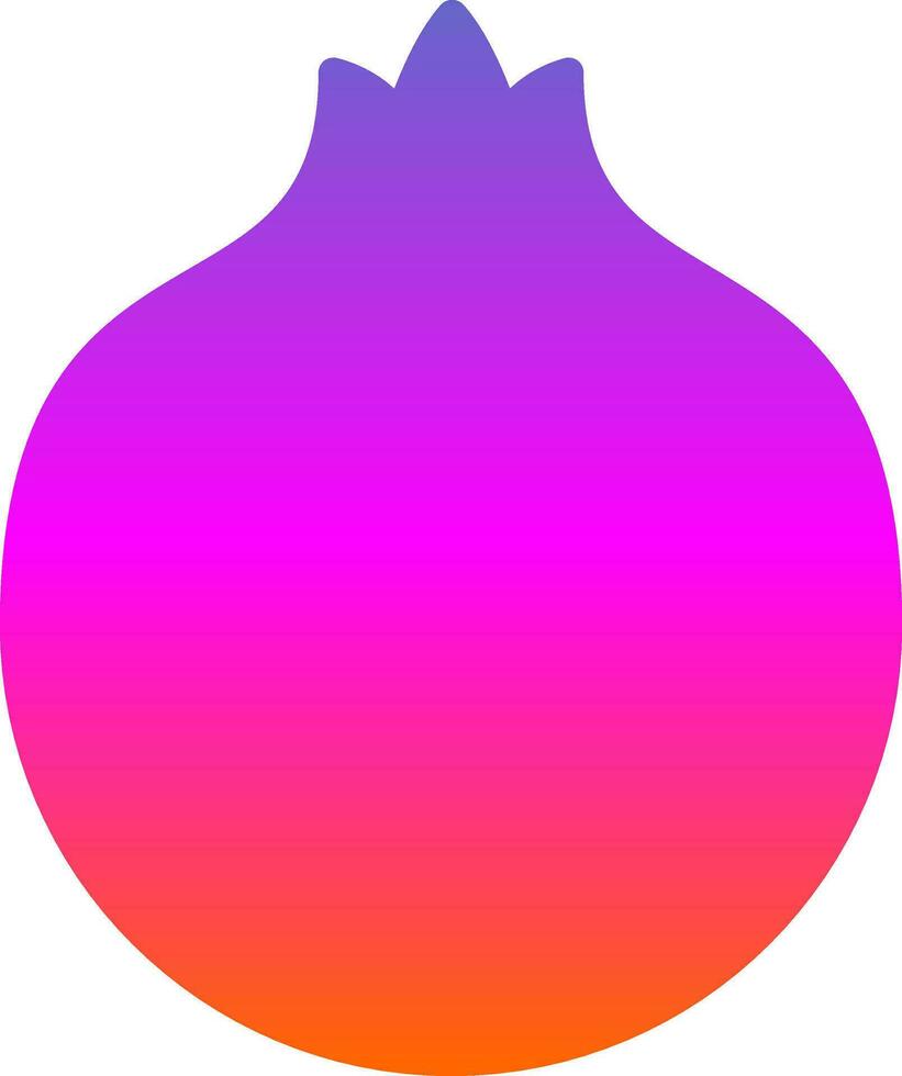 Pomegranate Vector Icon Design
