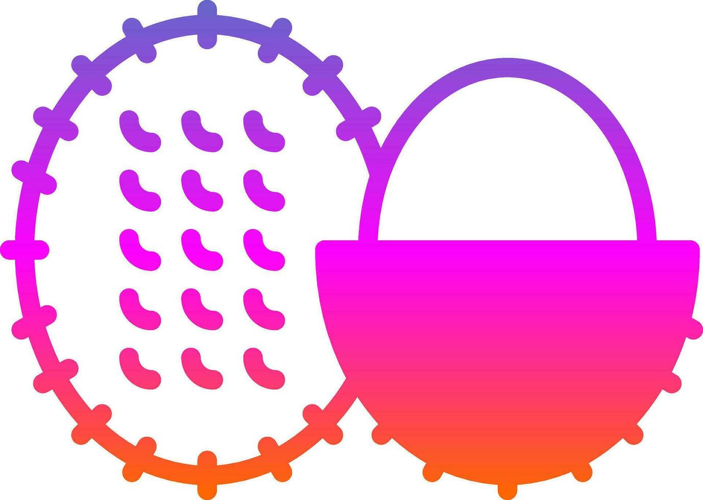 Rambutan Vector Icon Design