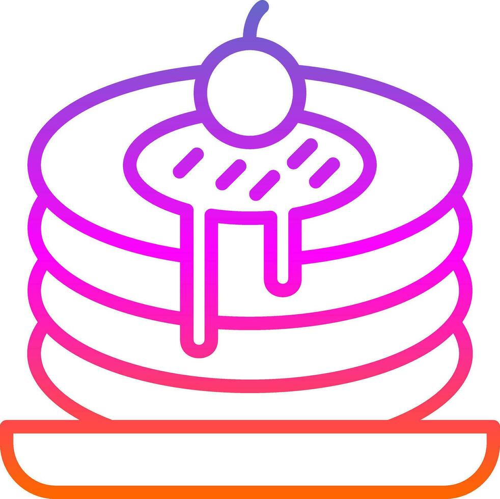 Pancakes Vector Icon Design