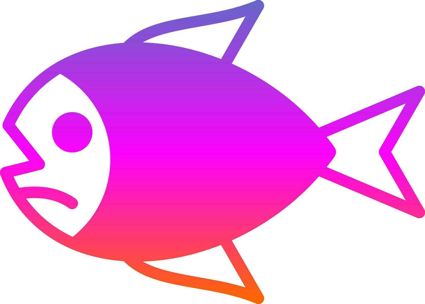 diseño de icono de vector de pescado