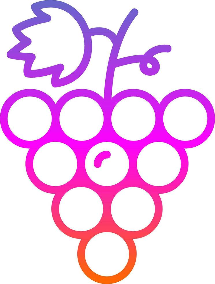 Grapes Vector Icon Design