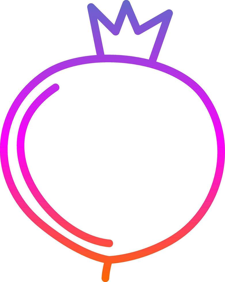 Pomegranate Vector Icon Design