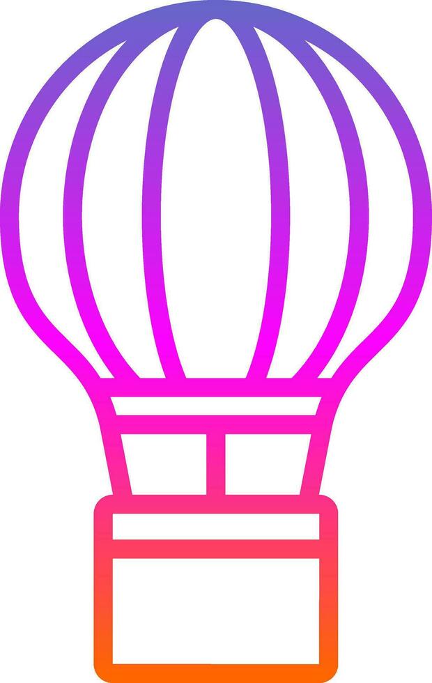 Hot Air Balloon  Vector Icon Design