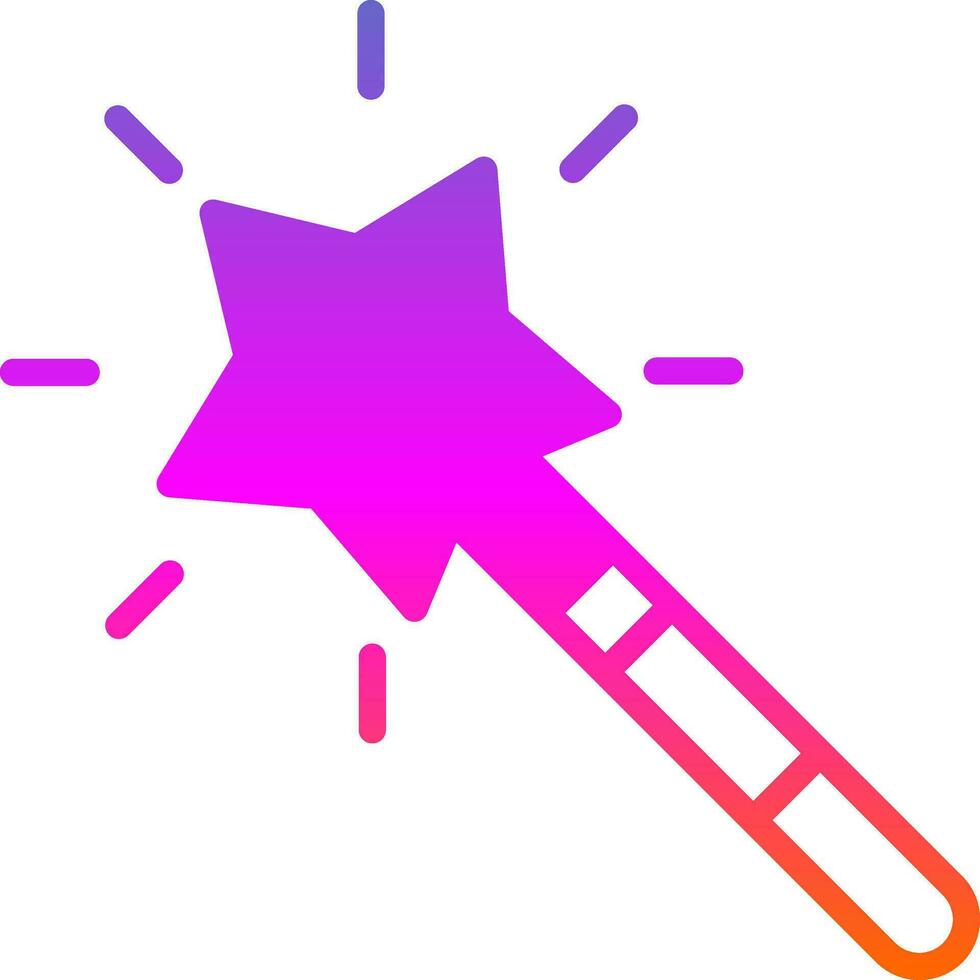 Magic Wand  Vector Icon Design