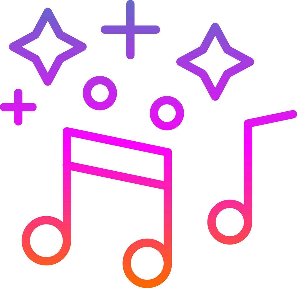 musical notas vector icono diseño