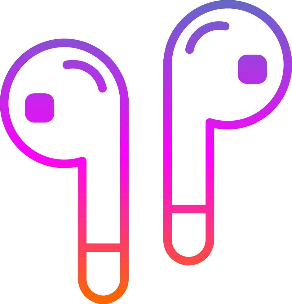 auriculares vector icono diseño