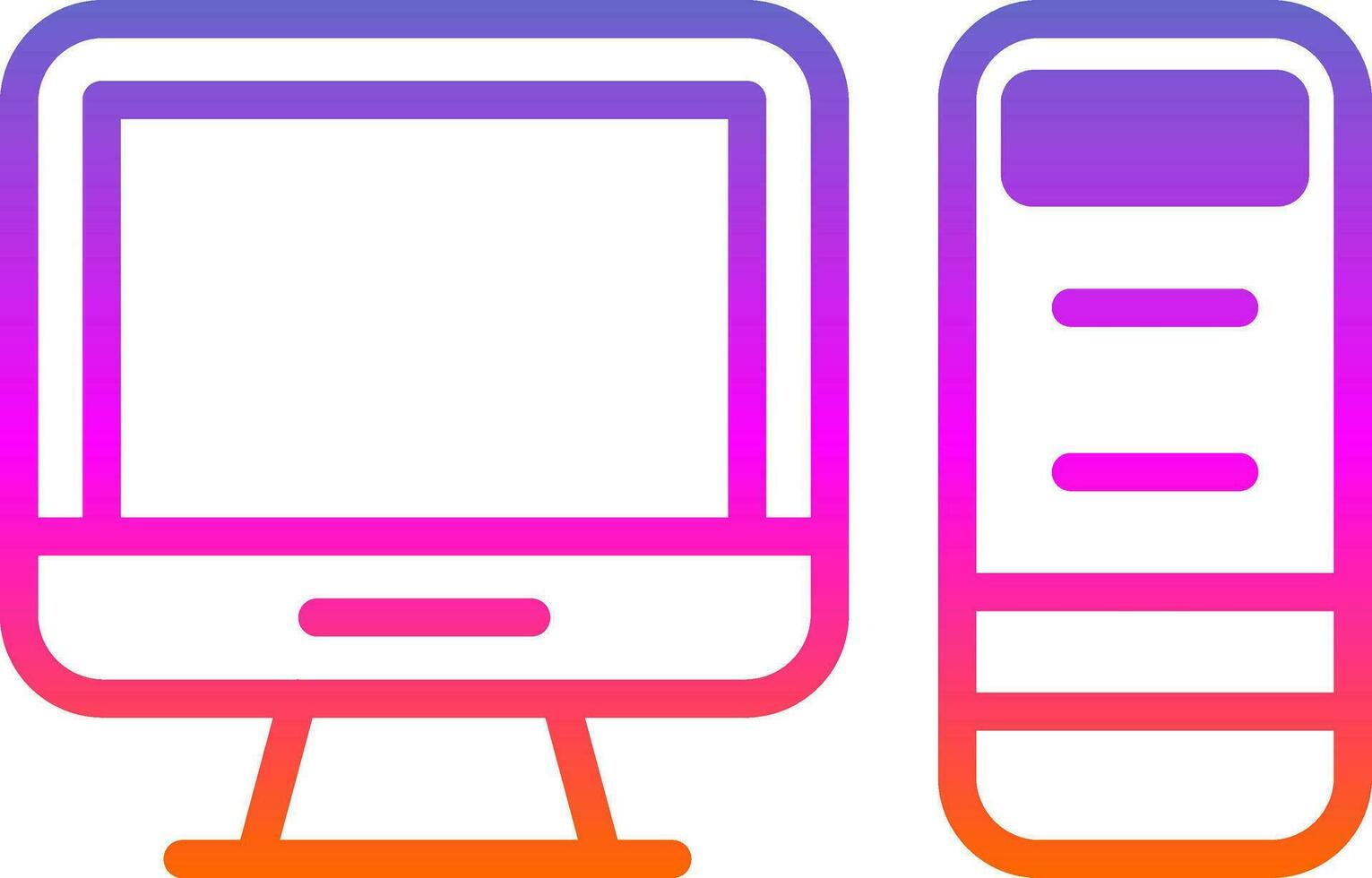 PC  Vector Icon Design