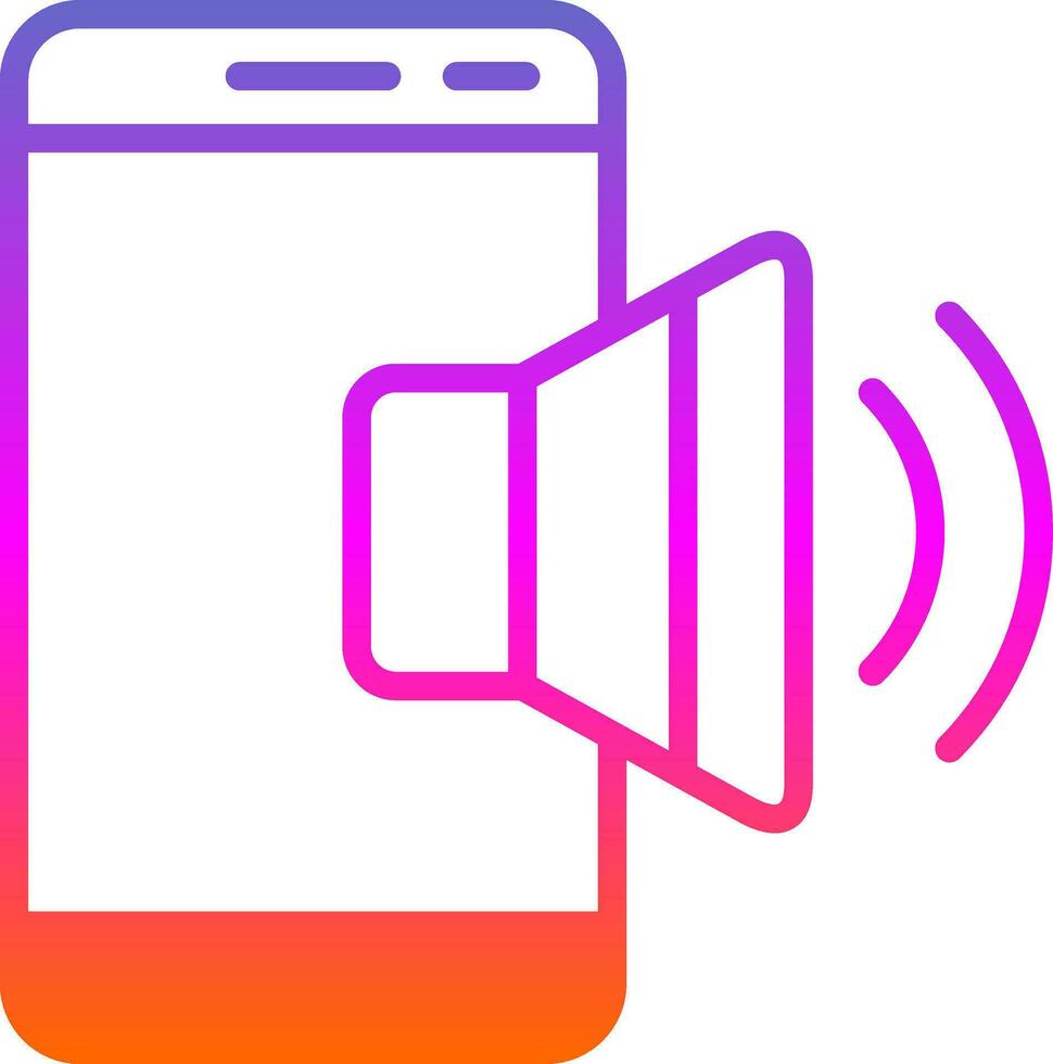 Mobile Sound  Vector Icon Design