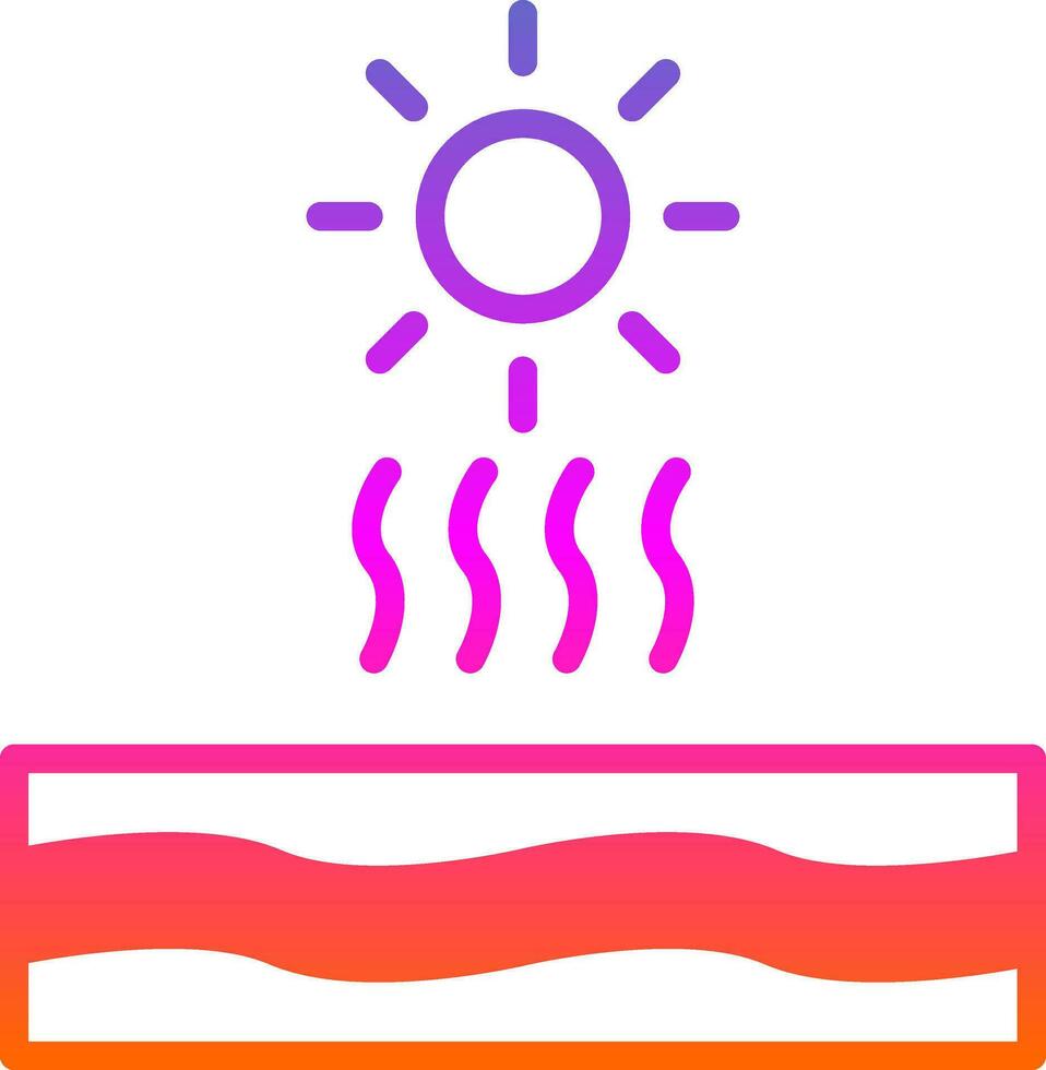 diseño de icono de vector de sol