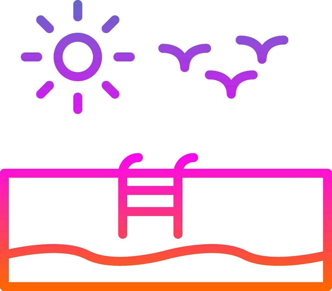 Swimming Pool  Vector Icon Design