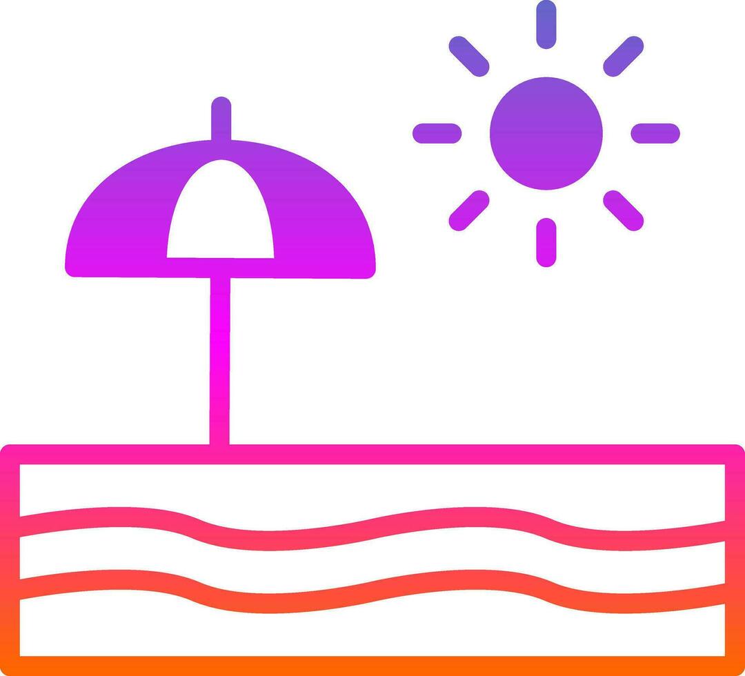 Beach  Vector Icon Design