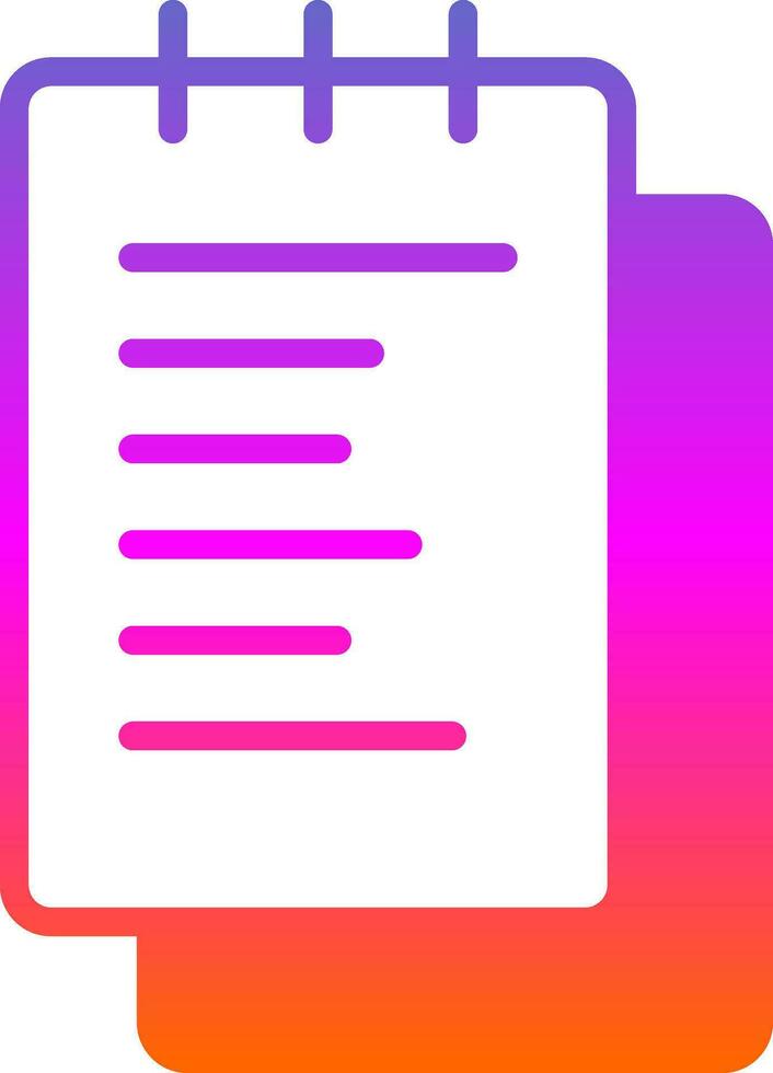 Notepad  Vector Icon Design